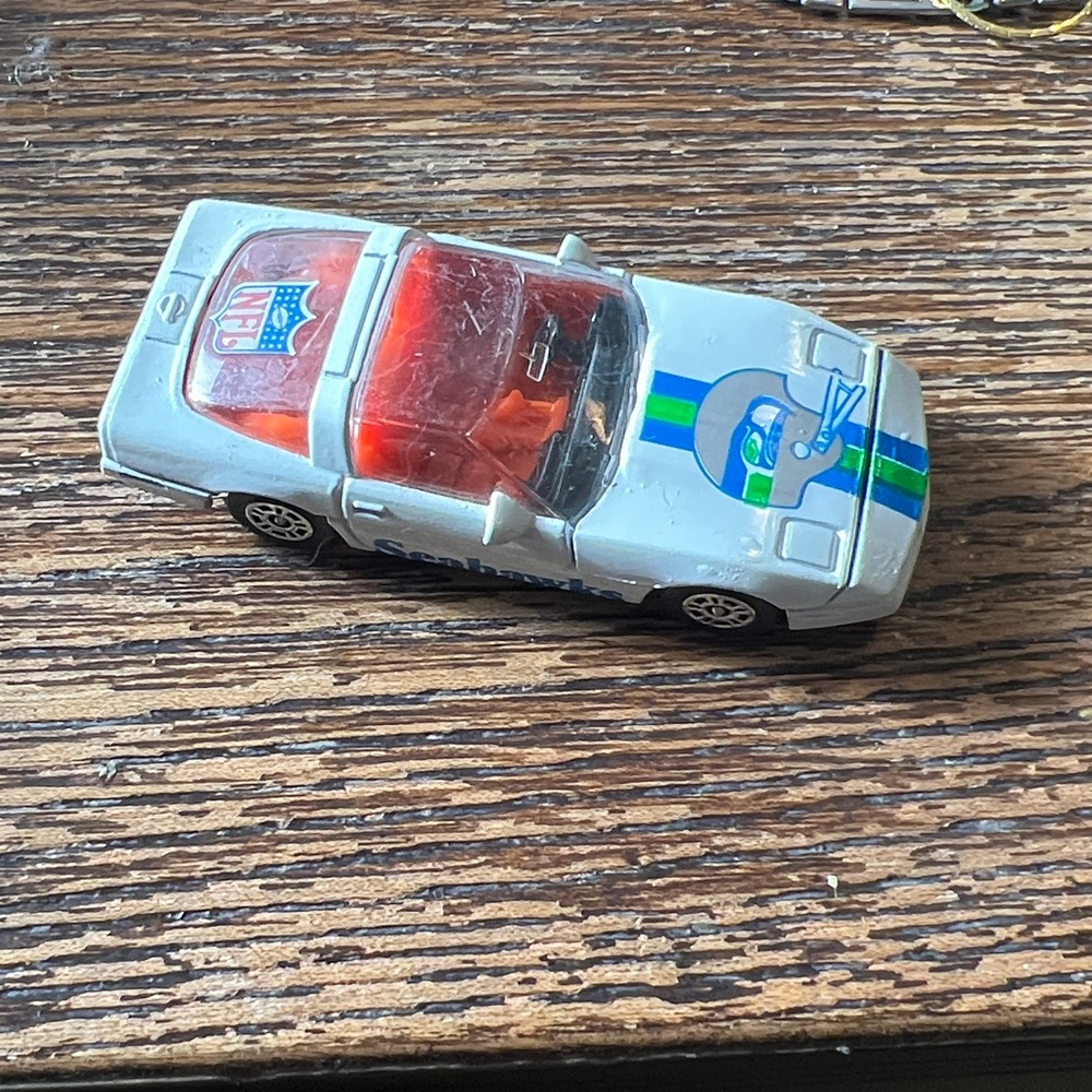 RARE 80’s Seattle Seahawks Corgi Corvette car
